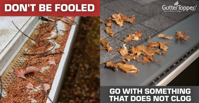 Clog free gutters